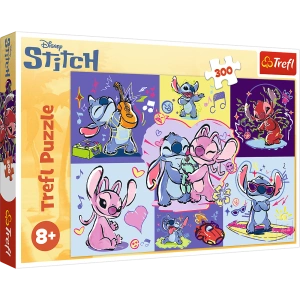 Puzzle - 300 - Zakręcony Stitch - Disney Lilo i Stitch - Trefl 23033