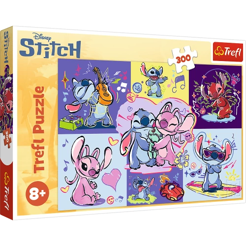 Puzzle - 300 - Zakręcony Stitch - Disney Lilo i Stitch - Trefl 23033