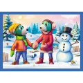 Puzzle - 4w1 (12, 15, 20, 24) - U Treflików pada śnieg - Rodzina Trefilków - Trefl 34657