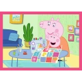 Puzzle - 4w1 (12, 15, 20, 24) - Peppa uwielbia przygody - Świnka Peppa - Trefl 34672