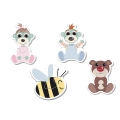 Puzzle - Baby Classic - Przyjacielskie Bobaski - Bobaski i Miś - Trefl 36139