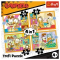 Puzzle - 4w1 (35, 48, 54, 70) - Garfield Kocha lazanię - Trefl 34673