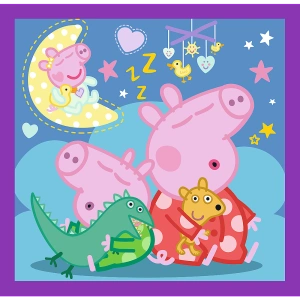 Puzzle - 3w1 (20, 36, 50) - Zwyczaje świnki Peppy - Świnka Peppa - Trefl 34893