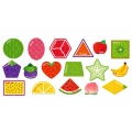 Puzzle Magnetyczne Nauka Owoców Magnesy Na Tablice Lodówkę 30 el.