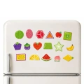 Puzzle Magnetyczne Nauka Owoców Magnesy Na Tablice Lodówkę 30 el.