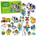 Puzzle Magnetyczne Zwierzęta Domowe Farma Magnesy Na Lodówkę Tablice 30 el.