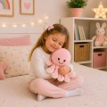 Pluszowa Ośmiornica Maskotka Przytulanka Sprężyste Macki Różowa 50 cm