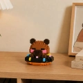 Klocki Konstrukcyjne Figurka Mini Kapibara Na Pączku Brązowa 306 el.
