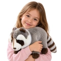 Pluszowy Szop Maskotka Przytulanka Realistyczny Szary 45 cm