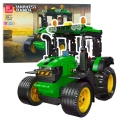 Klocki Konstrukcyjne Traktor Farmerski Rolniczy Zielony 304 el.
