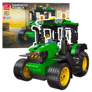 Klocki konstrukcyjne Traktor Farmerski Rolniczy Zielony, 304 el.