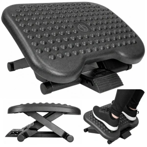 Regulowany podnóżek ergonomiczny LEAN pod biurko, 3 poziomy