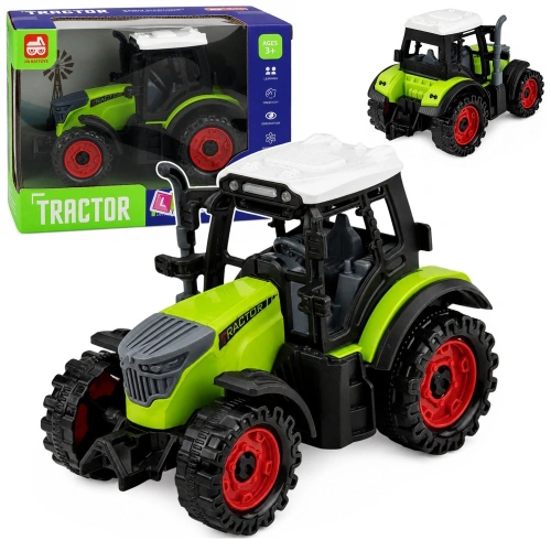 Traktor Farmerski Rolniczy Z Napędem Frykcyjnym Zielony 15 cm