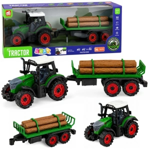 Traktor rolniczy z przyczepą do transportu drewna 35 cm