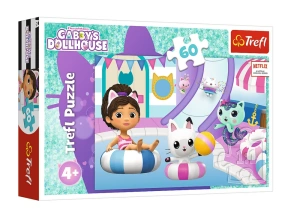 Puzzle 60 elementów Gabi na basenie – Koci Domek Gabi Trefl