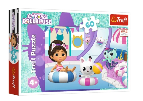 Puzzle - 60 - Gabi na basenie - Koci Domek Gabi - Trefl 17393