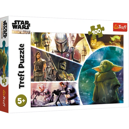 Puzzle - 100 - Gwiezdne wojny - STAR WARS - Baby Yoda - Trefl 16413