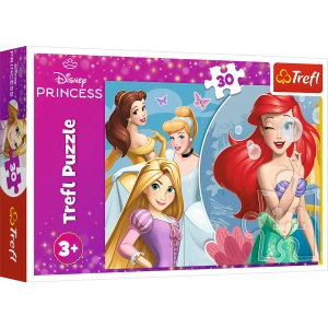 Puzzle - 30 - Piękny dzień księżniczek - Disney Princess - Trefl 18308