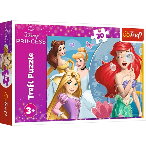 Puzzle - 30 - Piękny dzień księżniczek - Disney Princess - Trefl 18308