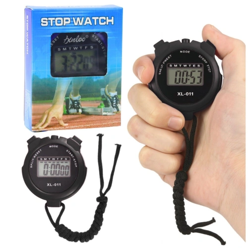 Stoper Cyfrowy LCD Elektroniczny Sportowy XL-011 Czarny
