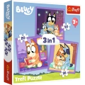 Puzzle - 3w1 (20, 36, 50) - Poznaj Bluey - Trefl 34895