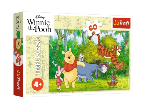 Puzzle - 60 - Smaczny miodek - Disney - Kubuś Puchatek - Trefl 17411