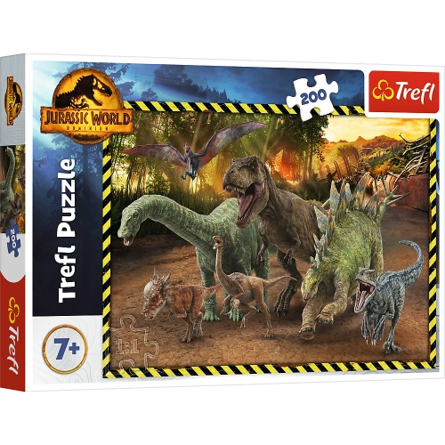 Puzzle - 200 - Dinozaury z Parku Jurajskiego - Jurassic World - Trefl 13287