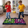 Podwójna Mata Taneczna Elektroniczna Do Tańczenia LED 105 x 90 cm