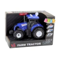 Traktor Farmerski Rolniczy Światła Dźwięki Niebieski 1:36