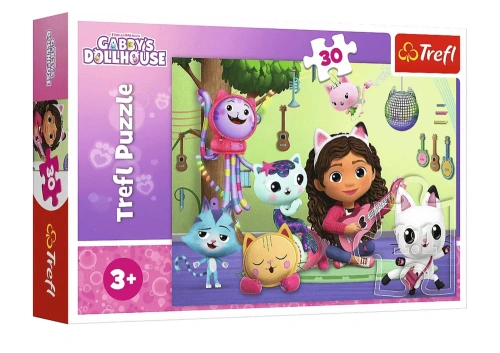 Puzzle - 30 - Gabi i jej uroczy domek - Koci Domek Gabi - Trefl 18301