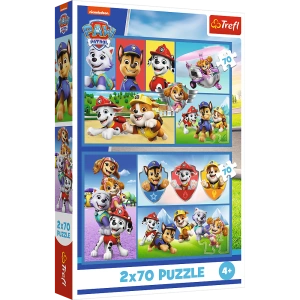 Puzzle 2x70 Psi Patrol rządzi Trefl 34441