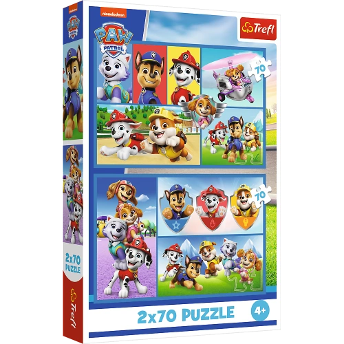 Puzzle - 2x70 - Psi Patrol rządzi - Trefl 34441
