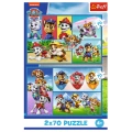 Puzzle - 2x70 - Psi Patrol rządzi - Trefl 34441