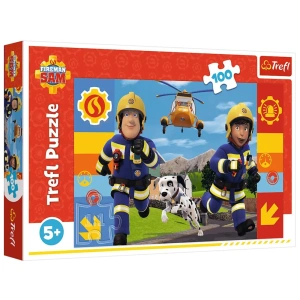 Puzzle 100 elementów Zawsze pomocny Strażak Sam – Trefl