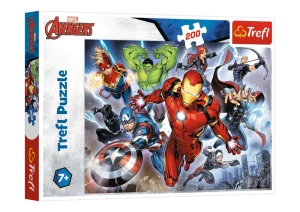 Puzzle 200 elementów Marvel Avengers – Waleczni Avengersi Trefl 13260