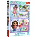 Puzzle - 2x70 - Baw się z Gabby - Koci Domek Gabi - Trefl 34438