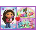 Puzzle - 2x70 - Baw się z Gabby - Koci Domek Gabi - Trefl 34438