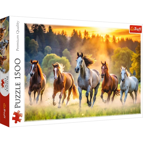 Puzzle - 1500 - Dzikie konie - Trefl 26215