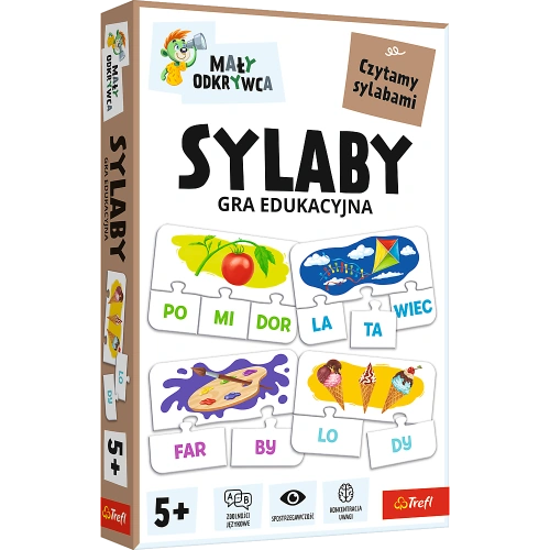 Gra dla dzieci Sylaby Mały Odkrywca Trefl 02813