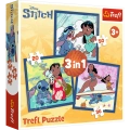 Puzzle - 3w1 (20, 36, 50) - Czas ze Stitchem - Disney Lilo i Stitch - Trefl 34896