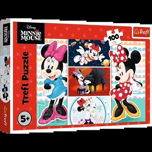 Puzzle - 100 - Zabawna Minnie - Disney Myszka Minnie - Trefl 16517