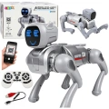 Pies Robot AI Zdalnie Sterowany RC Bluetooth Aplikacja Programowany Srebrny