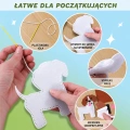 Zestaw Kreatywny Pluszaki Do Szycia Filcowe Baśniowa Kraina DIY 6 szt.