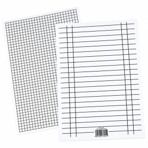 Liniuszek A5 kratka/linia 10 kartek INTERDRUK