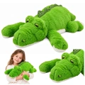 Pluszowy Krokodyl Maskotka Przytulanka Obciążeniowe Łapki Zielony 45 cm