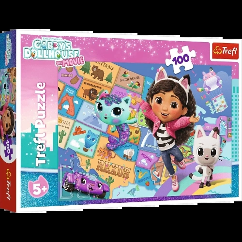 Puzzle - 100 - Przyjaźń w kocim domku - Koci Domek Gabi - Trefl 16515