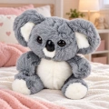 Pluszowy Miś Koala Maskotka Przytulanka Miękki Szary 23 cm