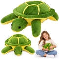 Pluszowy Żółw Maskotka Przytulanka Miękki Żółto-Zielony 23cm