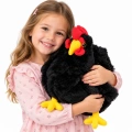 Pluszowa Kura Maskotka Przytulanka Miękka Puszysta Czarna 40 cm