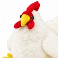 Pluszowa Kura Maskotka Przytulanka Miękka Puszysta Biała 40 cm